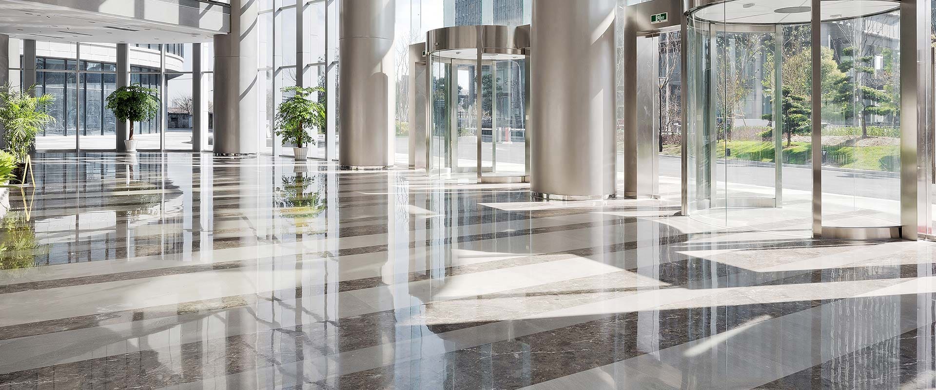 marble flooring in lobby